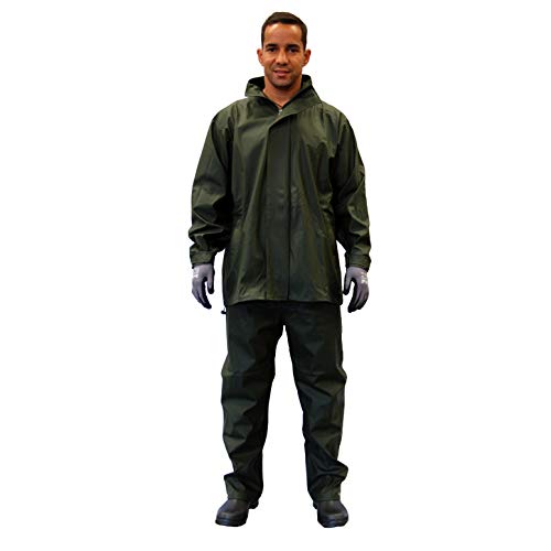 Gahibre 429 Conjunto lluvia chaqueta/pantalón poliuretano extra resistente