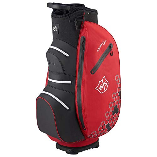 Wilson Golf Bolsa para Carro W/S Dry Tech II, Rojo/Blanco, 1.9 kg, Material Impermeable, WGB4908RD